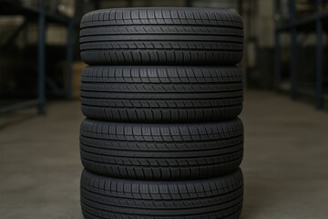 Stack of car tires for sale, buy new vehicle wheels for your car
