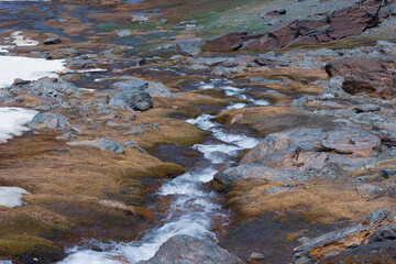 chorreras de agua en Sierra Nevada