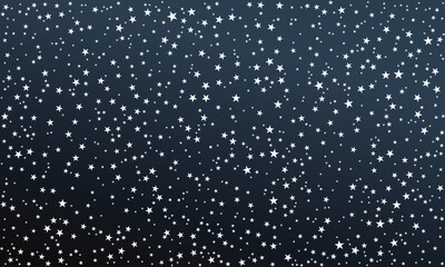 Deep Cosmos Background – Dark Blue Space Gradient with Scattered Stars, Elegant Starry Night Wallpaper for Abstract, Galaxy, or Universe Designs
