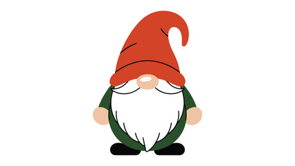 Garden Gnome's Whimsy: A charming garden gnome with a pointed red hat and a long, white beard stands proudly. The image evokes a sense of playful delight and the timeless allure of garden decorations.