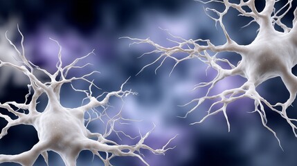 Neurons connecting in a vibrant representation of brain activity