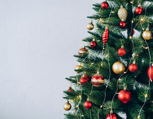 christmas tree with decorations