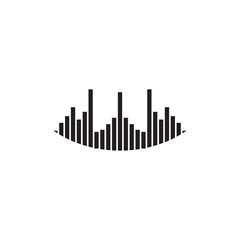 Sound waves vector illustration