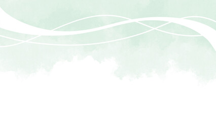 かぶせる半透明の装飾波複数ライン黄緑