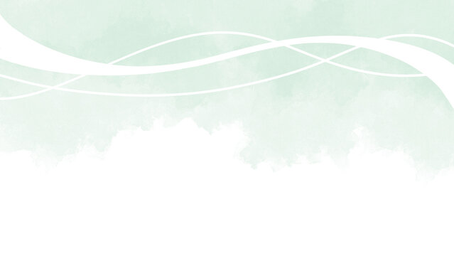 かぶせる半透明の装飾波複数ライン黄緑