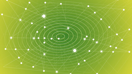 Digital technology and big data analysis background. Abstract technology background with glowing star pattern, digital science design concept, and energy network illustration. A beautiful macro image.