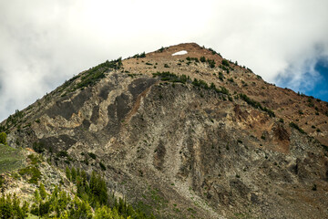 Small Snow Patch On Electric Peak In Mid Summer