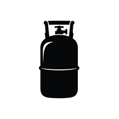 Propane gas cylinder tank icon isolated on white background symbol