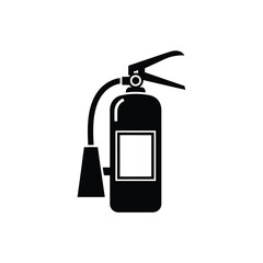 Fire extinguisher safety icon for emergency and protection plans