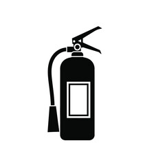 Fire extinguisher icon, safety equipment for fire prevention
