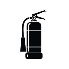 Emergency fire extinguisher safety icon graphic isolated vector