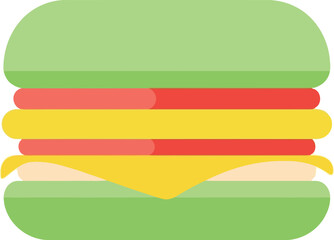 Flat design sandwich icon