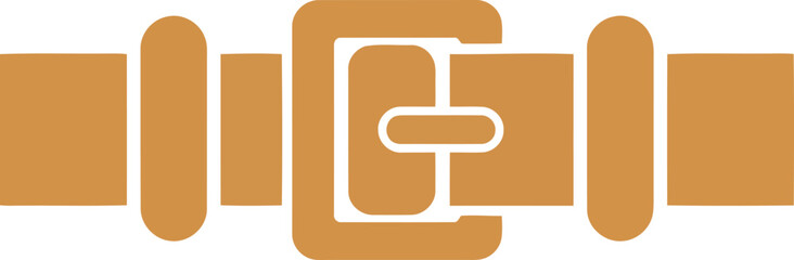 Modern belt buckle icon