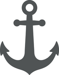 Anchor icon silhouette