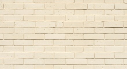 Fototapeta premium A serene light beige brick wall showcasing a perfect, consistent, and inviting architectural pattern for diverse design backdrops