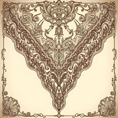 Ornate vintage design with intricate details