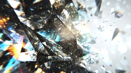 Abstract Shattered Crystal Design