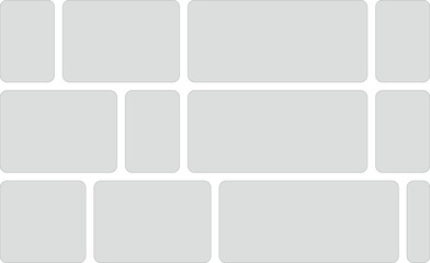 Modern bento grid layout design Abstract colorful geometric shapes flat vector illustration for modern