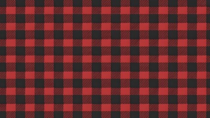 A texture background of red and black buffalo plaid (flannel shirt pattern)