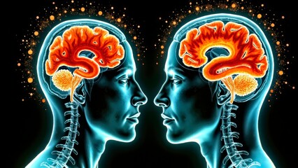 Brain interactive art scene