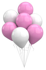 Festive Balloon Decoration. 3D illustration.