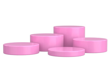 Modern Product Podium. 3D Backdrop. 3D illustration.