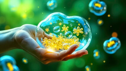 Technological elements and artistic scenes