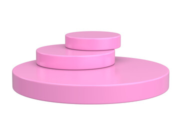 Modern Product Podium. 3D Backdrop. 3D illustration.