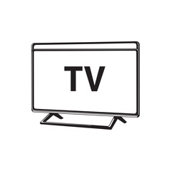 Stylized black and white flower illustration with heartshaped petals