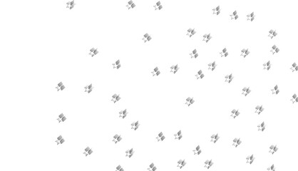 Obraz premium Abstract white stars on a white background. This image is perfect for backgrounds and creative projects.