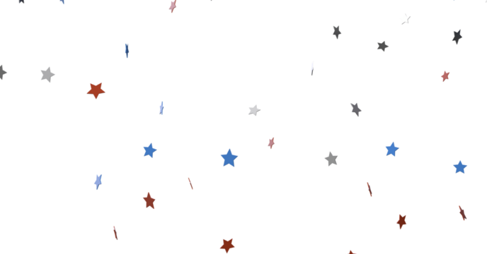 Abstract star background illustration with red, white, and blue stars. Ideal for patriotic or festive themes, celebrations, and designs.