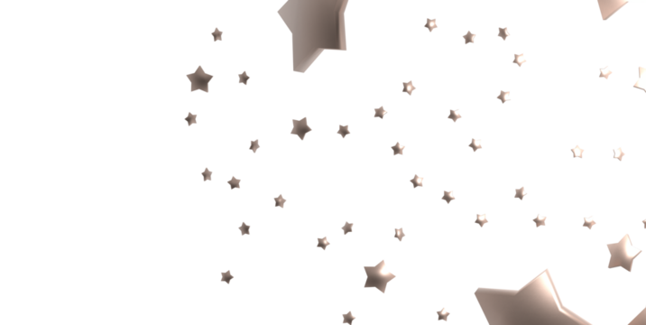 Abstract image of multiple stars floating over a white background. Use this elegant design for any project or design.