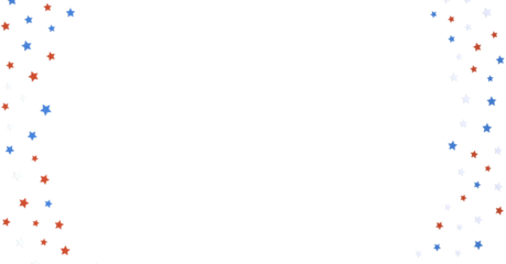 Abstract design of red, white, and blue stars, ideal for patriotic themes, independence day, and celebration backgrounds. Perfect for graphic de