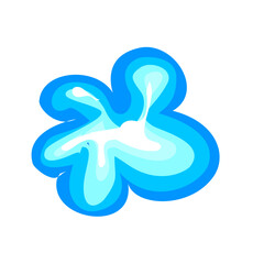 Water Splash Icon Representing Drop and Liquid Motion
