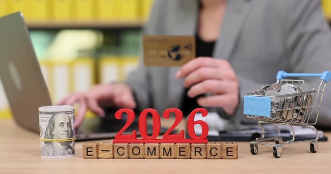 Future trends in e-commerce in 2026 showcasing innovative payment methods and digital shopping