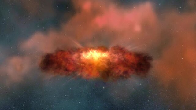 Start of contraction of the solar system before 4.5 billion years ago