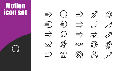 Motion icon set