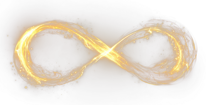 Endless shape PNG creative infinity logotype.