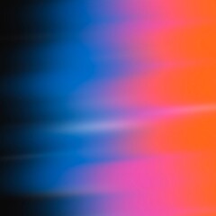 Vibrant Glitch Effect Gradient. Abstract Neon Light Lines Orange and Blue, Colorful smooth illustration, illustration wallpaper