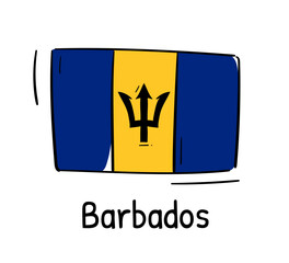 Barbados Bayrağı - Barbados Flag