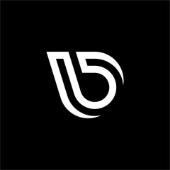A dynamic, futuristic logo with the letter "b". This elegant design suggests velocity and progress, perfect for automotive, tech, or logistics companies.