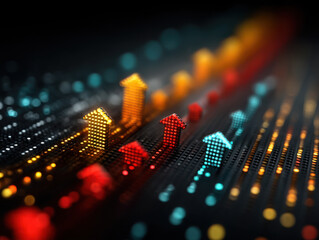 Visualizing cause-and-effect networks in politics and economics through a domino metaphor