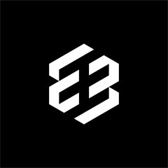 This bold, geometric "EB" or "BE" logo suggests powerful structure and flow. Ideal for architecture, professional services, or data management companies.