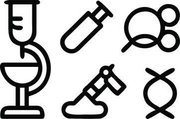 Professional Thin Line Vector Icons for Marketing and Market Analysis