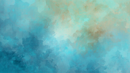 Abstract Deep blue grunge texture with heavily distressed and rough surface. lighter aqua tones with mysterious, atmospheric, and ethereal feel. Teal Color Wall Decorative Surface