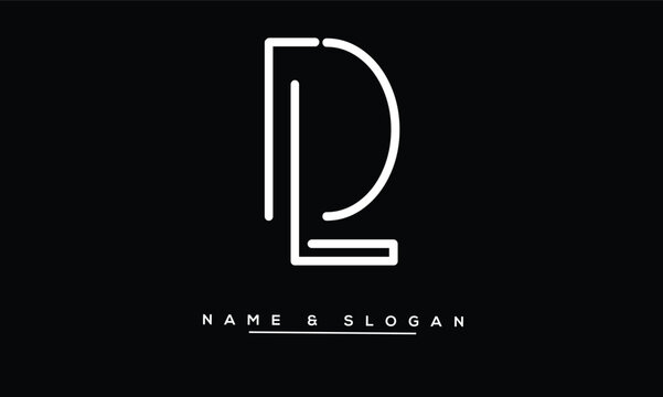 LD, DL Abstract Letters Logo Monogram