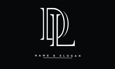 LD, DL Abstract Letters Logo Monogram