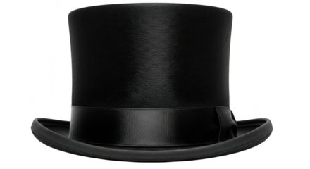 Classic black top hat for formal events formal wear accessories gentleman's style headwear illustration