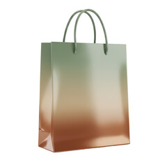 Stylish shopping bag with a modern gradient design, perfect for branding, retail promotions, or eco-friendly campaigns, communicating quality and contemporary style