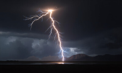 lightning in the night